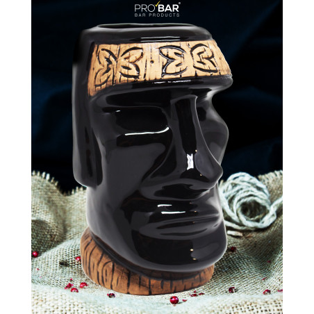 Vaso Tiki Moai Azul