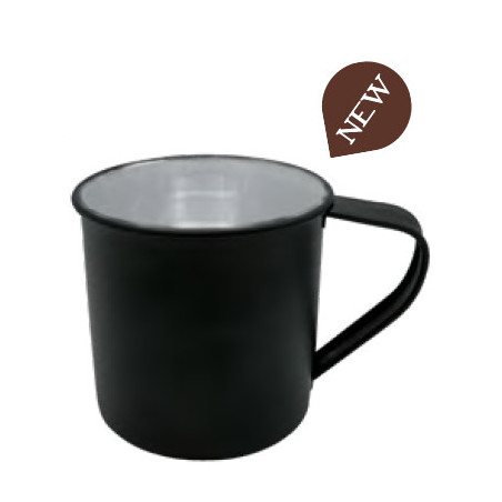 Taza Retro Esamaltada Negra 45cl