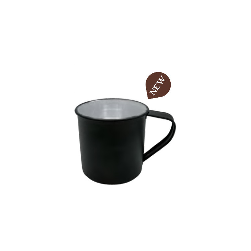 Taza Retro Esamaltada Negra 45cl