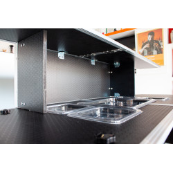 Mostrador Portátil de Bar con Maleta Trolley