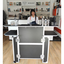 Mostrador Portátil de Bar con Maleta Trolley
