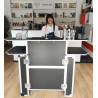 Mostrador Portátil de Bar con Maleta Trolley