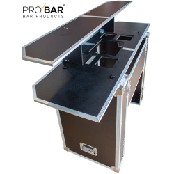 Mostrador Portátil de Bar con Maleta Trolley