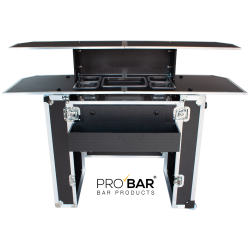 Mostrador Portátil de Bar con Maleta Trolley