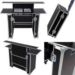 Mostrador Portátil de Bar con Maleta Trolley
