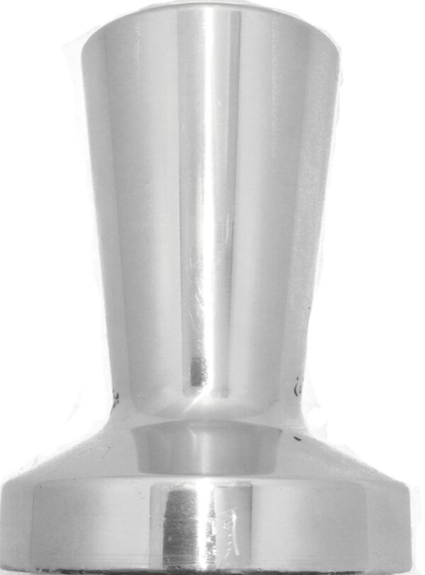Tamper de 53 mm pulido, base plana, acero inoxidable Motta