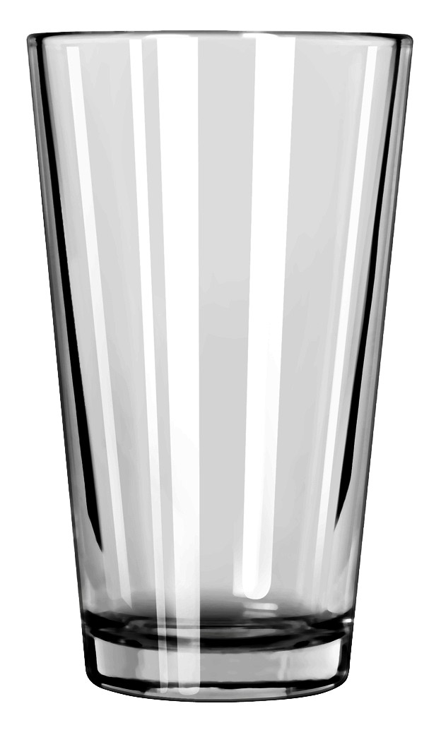 Vaso mezclador de vidrio 16 cm