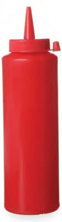 Botella dosificadora 200 ml roja para siropes