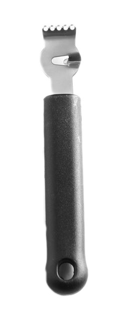 Acanalador y pelador de cítricos 2 en 1, acero inoxidable, 19 cm - Imagen 3