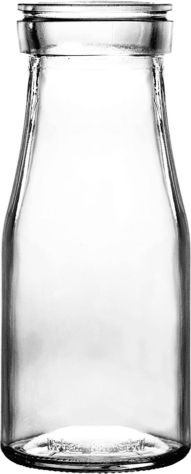 Botella de leche vintage 35 cl de vidrio para servicio - Imagen 6