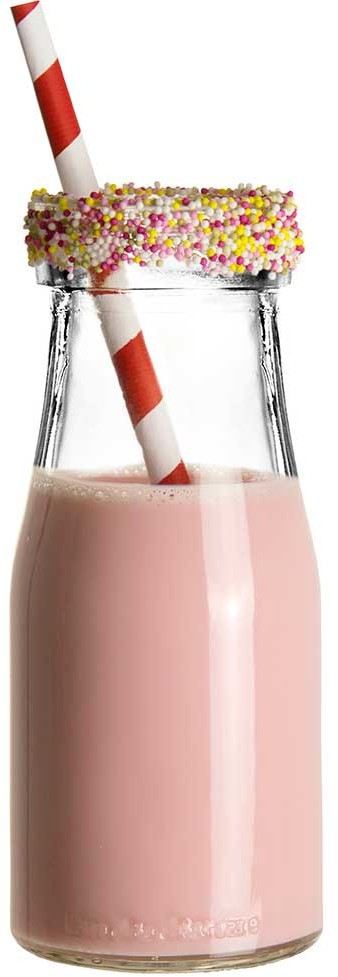 Botella de leche vintage 35 cl de vidrio para servicio - Imagen 4