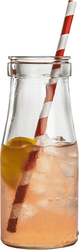 Botella de leche vintage 35 cl de vidrio para servicio - Imagen 3