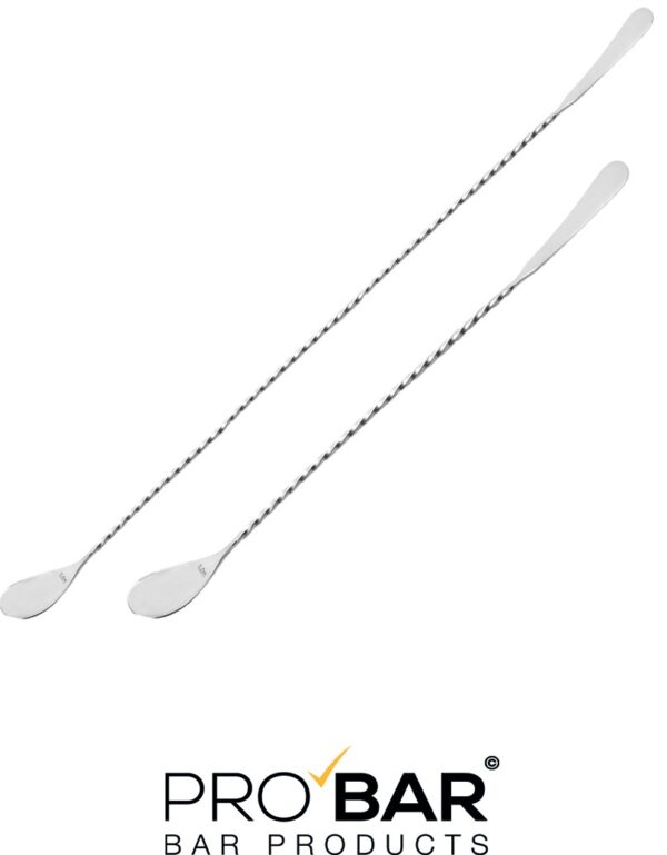 Cuchara de bar Hoffman de acero inoxidable, 30 y 45 cm