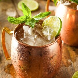 Taza Moscow Mule de acero chapado en cobre