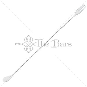 Cuchara de bar con tenedor Nettuno 45 cm, acero inoxidable