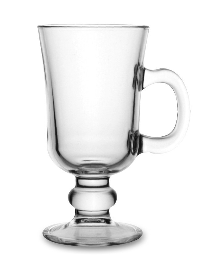Vaso irish coffee 23 cl de vidrio con asa
