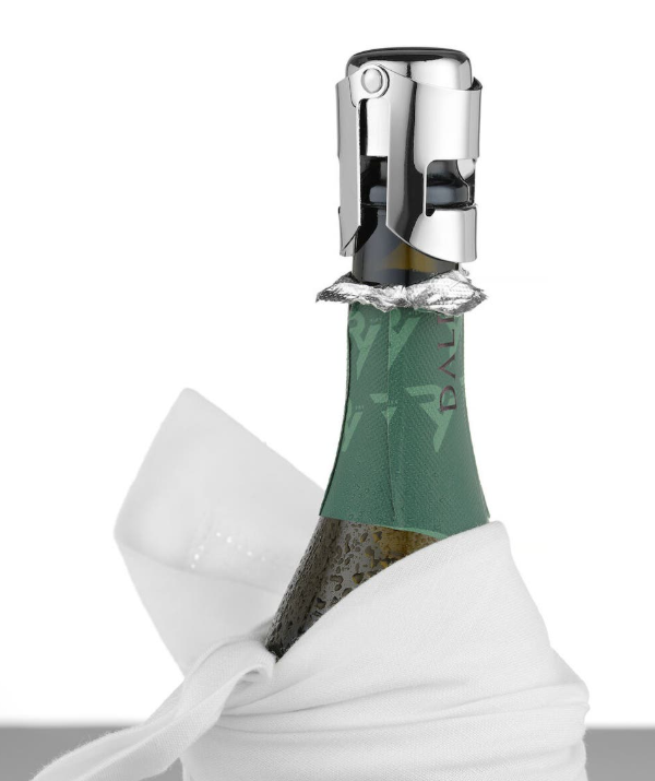 Tapón para champán y cava de acero inoxidable y silicona - Imagen 4