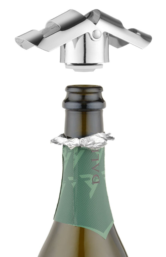 Tapón para champán y cava de acero inoxidable y silicona - Imagen 6