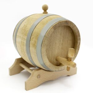 Barril de roble blanco americano de 2 litros, hecho en Italia