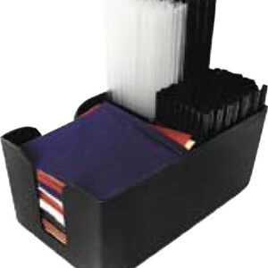 Organizador de bar para pajitas y servilletas, plástico