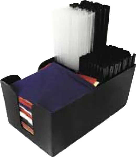 Organizador de bar para pajitas y servilletas, plástico