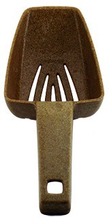 Pala para hielo de eco madera 10 oz con drenaje - Imagen 2