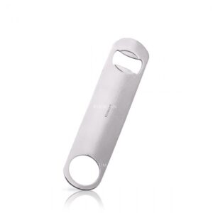 Abrebotellas Lumian de acero chapado 18 cm, cinco acabados - Plata