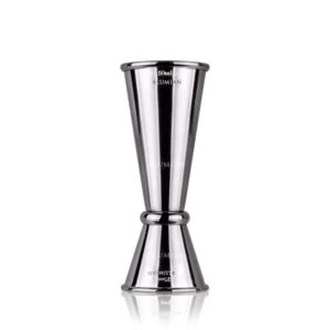 Jigger japonés Lumian de acero inoxidable, 15/30 a 30/60 ml - Plata