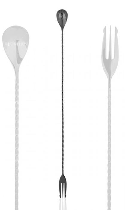Cuchara de bar tridente Lumian 40 cm, acero inoxidable 18/10 - Imagen 2