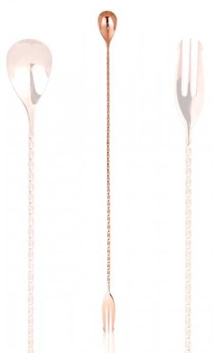 Cuchara de bar tridente Lumian 40 cm, acero inoxidable 18/10 - Imagen 4