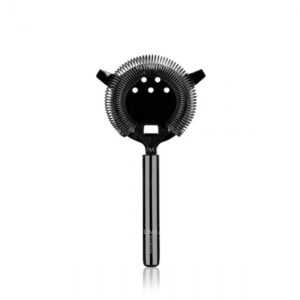Colador Hawthorne Lumian con dos lengüetas, acero inoxidable - Negro