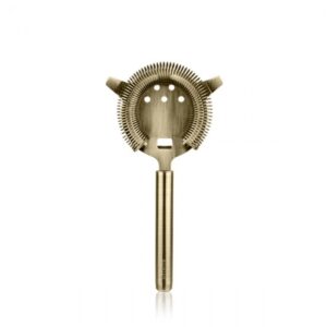 Colador Hawthorne Lumian con dos lengüetas, acero inoxidable - Bronce