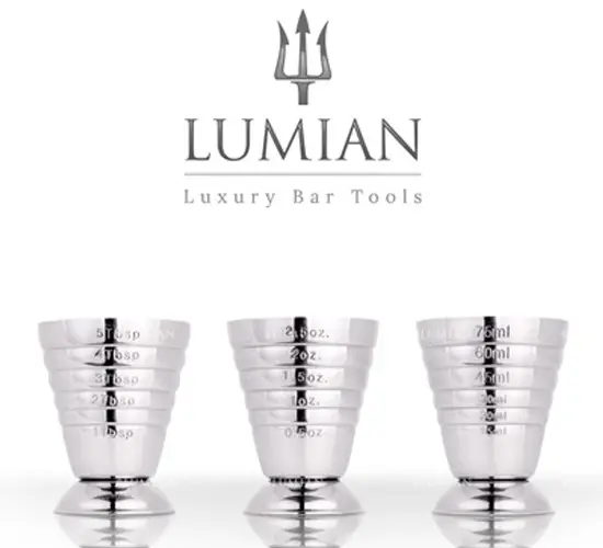Jigger multinivel Urano Lumian, acero inoxidable 18/10 - Imagen 2