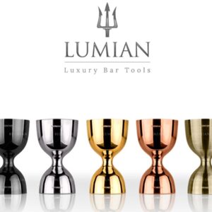 Jigger vintage Giove Lumian 30/60 ml, acero inoxidable