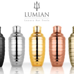 Coctelera cobbler Bomber Lumian 50 cl, acero inoxidable