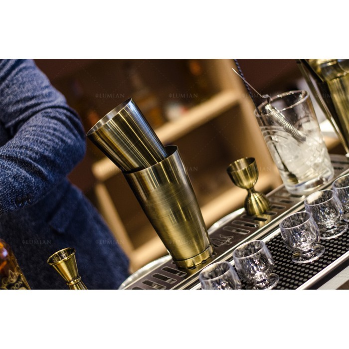 Jigger vintage Giove Lumian 30/60 ml, acero inoxidable - Imagen 9