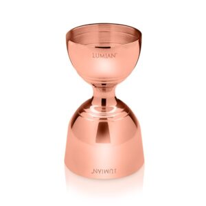 Jigger vintage Giove Lumian 30/60 ml, acero inoxidable - Cobre