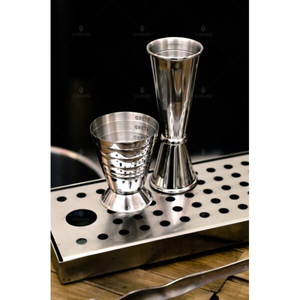 Jigger multinivel Urano Lumian, acero inoxidable 18/10