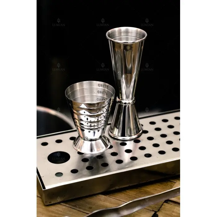 Jigger multinivel Urano Lumian, acero inoxidable 18/10