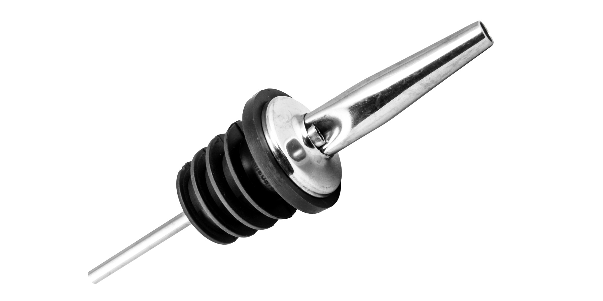 Pico vertedor de acero inoxidable con base de caucho, pack de 12 - Imagen 2