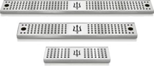 Bar mat de acero inoxidable perforado, 30, 60 o 90 cm