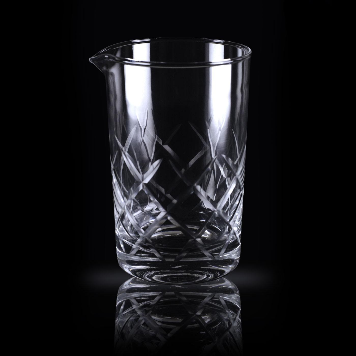 Vaso mezclador Shinto Lumian 70 cl, vidrio con relieve de rombos - Imagen 3
