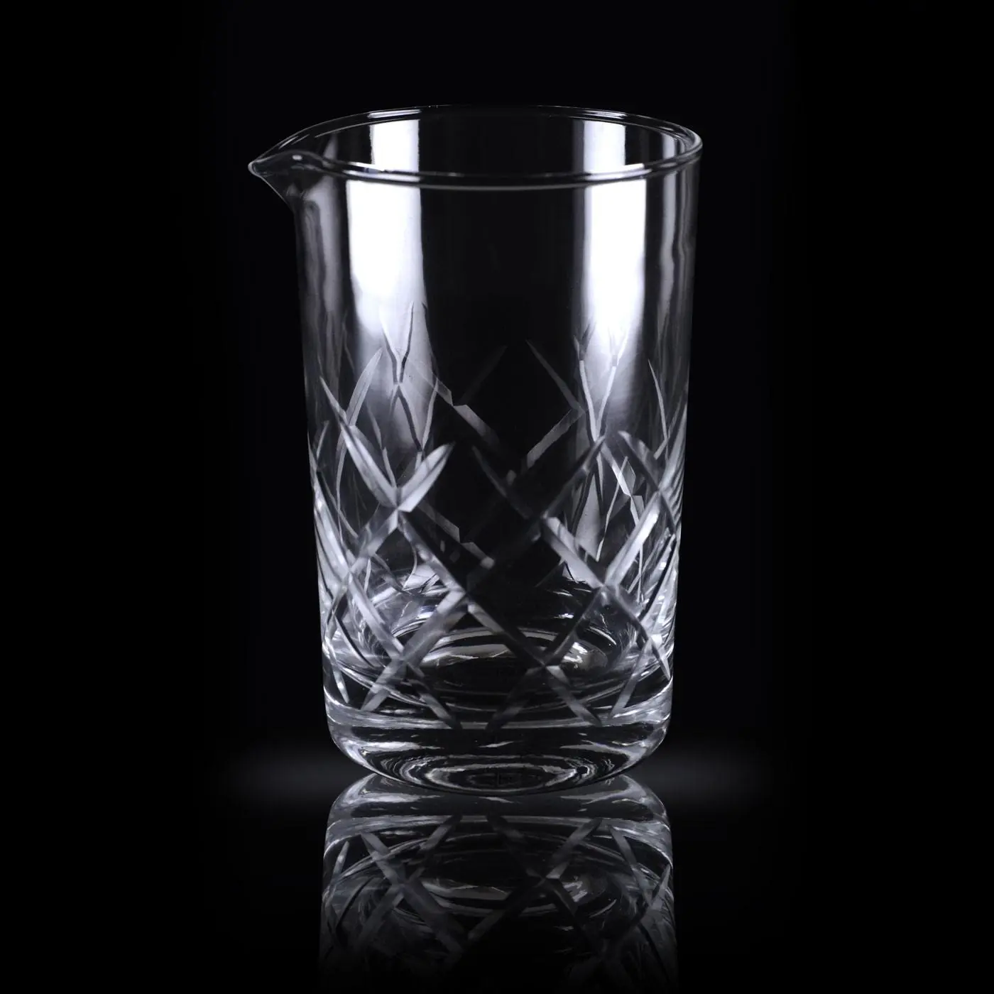 Vaso mezclador Shinto Lumian 70 cl, vidrio con relieve de rombos - Imagen 3