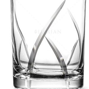 Vaso mezclador Kita Lumian 70 cl, vidrio con talla de diamante