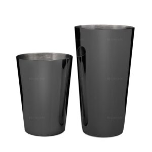 Coctelera Boston Yokai y half tin Lumian 18-28 oz, acero inoxidable - Negro