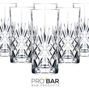 Vaso collins Melodia 36 cl tallado en diamante, pack de 6