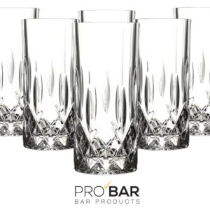 Vaso tumbler Opera 35 cl, cristal decorado, pack de 6