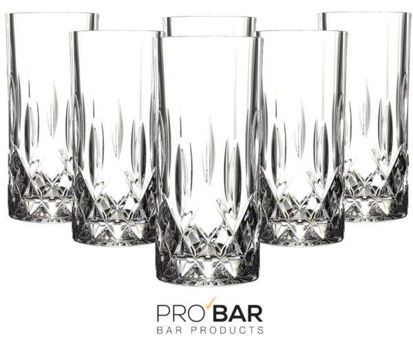 Vaso tumbler Opera 35 cl, cristal decorado, pack de 6
