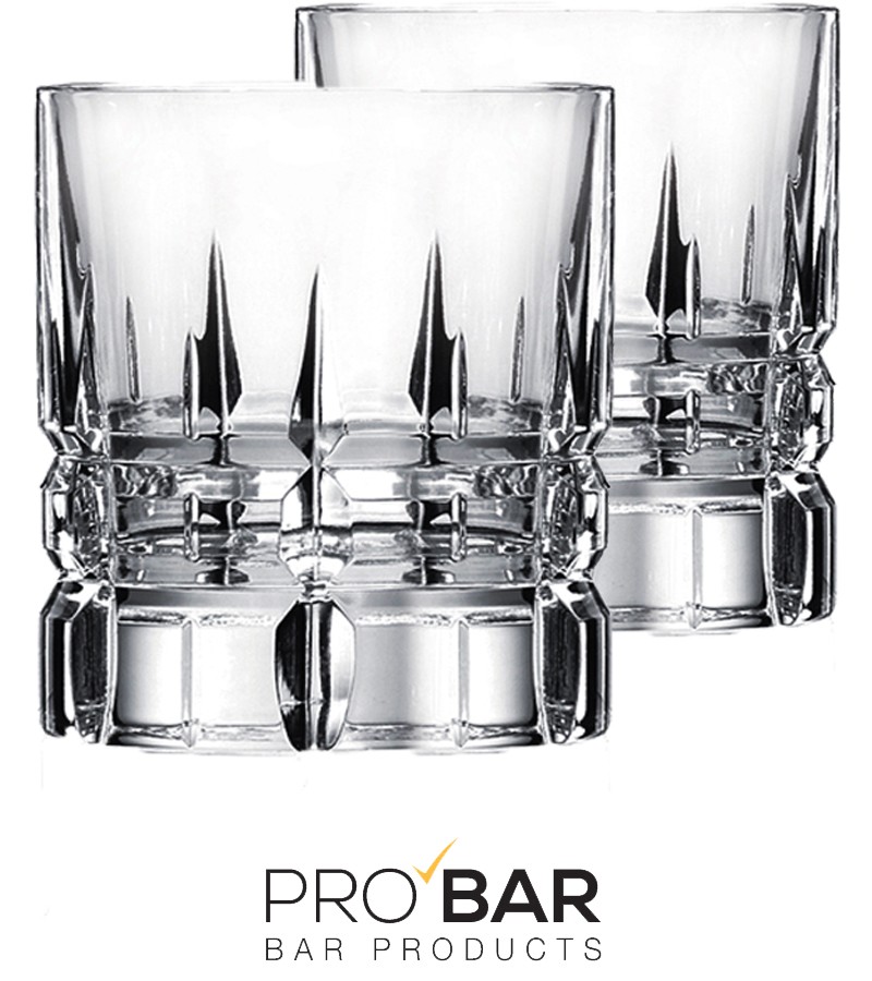 Vaso old fashioned Carrara 30 cl, cristal Luxion, pack de 2
