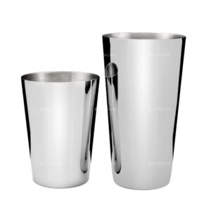 Coctelera Boston Yokai y half tin Lumian 18-28 oz, acero inoxidable - Plata